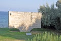 Memorial Stone, Burnu Cemetery at Anzac Cove, Gallipoli Peninsula, Turkey Royalty Free Stock Photo