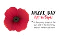 Anzac day card