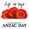 Anzac day concept