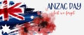 Anzac Day horizontal banner