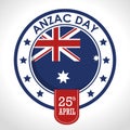 Anzac day 25th april logo