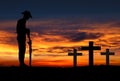 ANZAC soldiers Silhouette