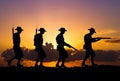 ANZAC soldiers Silhouette