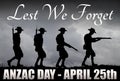 ANZAC soldiers Silhouette