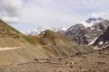 Anzob pass in May, Tajikistan