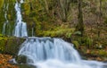 Anzubiaga river and waterfall in the valley of Araitz, Navarre Royalty Free Stock Photo