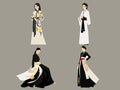 Ao Dai Illustration - Elegance in Threads