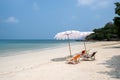 Ao Lung Dam beach Koh Samet Rayong THAILAND Royalty Free Stock Photo