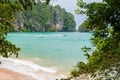 Ao Nang, Krabi - Pai Plong Beach through the foliage of the Monkey Trail Royalty Free Stock Photo