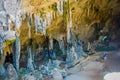 AO NANG, THAILAND - MARCH 23, 2018: Beautiful view of ancient cave Khao khanabnam in Krabi province, Thailand