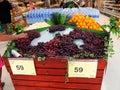 Department of fresh fruits and vegetables in Tesco Lotus supermarket