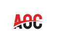 AOC Letter Initial Logo Design Vector Illustration Royalty Free Stock Photo