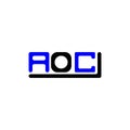 AOC letter logo creative design with vector graphic, Royalty Free Stock Photo