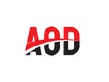 AOD Letter Initial Logo Design Vector Illustration Royalty Free Stock Photo