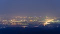 Aomori city at dusk