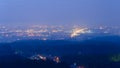 Aomori city at dusk