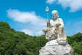 Jizo Bosatsu Statue at Osorezan Bodaiji Temple in Mutsu, Aomori, Japan. founded in 862 AD by the Royalty Free Stock Photo