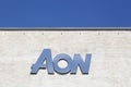 Aon logo on a wall Royalty Free Stock Photo