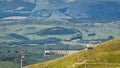 View at the top of Ben Nevis Range and Gondola, Fort William, Scotland Royalty Free Stock Photo