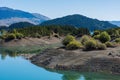 Aoos Springs Lake in the Metsovo in Epirus. mountains of Pindus in northern Greece Royalty Free Stock Photo