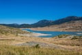 Aoos Springs Lake in the Metsovo in Epirus. mountains of Pindus in northern Greece. Royalty Free Stock Photo