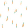 SEAMLESS CARROT PATTERN RELATED TO KITCHEN BODIES PRINTS