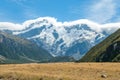 Aoraki Mount Cook National Park in New Zealand Royalty Free Stock Photo