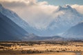 Aoraki Mount Cook, New Zealand Royalty Free Stock Photo