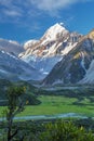 Aoraki Mount Cook at sunset, New Zealand Royalty Free Stock Photo