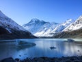 Mount cook peak the highest mounain in New Zealand. Royalty Free Stock Photo