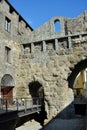 Aosta, Aosta Valley, Italy-10/14/2019-Porta Praetoria is the main access to old Romans city