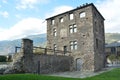 Aosta, Aosta Valley, Italy-The Tower of the Leper Royalty Free Stock Photo