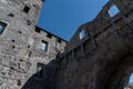 Aosta. The Porta Pretoria. Roman times Royalty Free Stock Photo