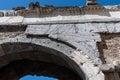 Aosta. The Porta Pretoria. Roman times Royalty Free Stock Photo