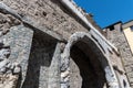 Aosta. The Porta Pretoria. Roman times Royalty Free Stock Photo