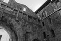 Aosta. The Porta Pretoria. Roman times Royalty Free Stock Photo