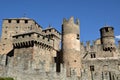 Aosta Valley Castles - The towers of the Fenis Castle - Italy