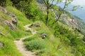 Aosta Valley hiking track