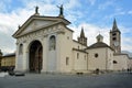 Aosta, Aosta Valley, Italy-10/14/2019- The Cathedral of Santa Maria Assunta e San Giovanni Battista