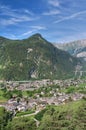 Aosta valley in Morgex Royalty Free Stock Photo