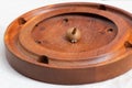 Aosta Valley or Tyrolean roulette. Wooden spinning top - Vintage