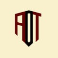 AOT creative minimalist letter logo. AOT unique vector initials alphabet letter logo design Royalty Free Stock Photo
