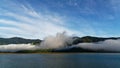 Aotearoa, Land of the long white cloud, Marlborough Sounds, New Zealand Royalty Free Stock Photo