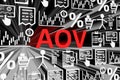 AOV concept blurred background Royalty Free Stock Photo
