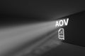 AOV rays volume light concept 3d Royalty Free Stock Photo