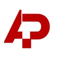 AP initials letter company logo and icon