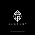 AP logo. A P design. White AP letter. AP, A P letter logo design. Initial letter AP linked circle uppercase monogram logo. A P