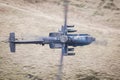 Apache helicopter in flight Royalty Free Stock Photo