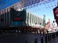 the Apache Hotel then, Binion's Casino & Hotel benny binion, first air conditioned 1932 Royalty Free Stock Photo