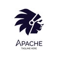 apache indian tribes logo template design for brand or company and other Royalty Free Stock Photo